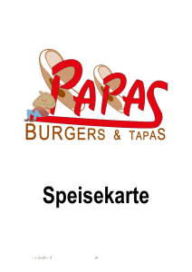 Speisekarte - Bodega & Bar Papas