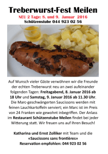 Treberwurst-Fest Meilen