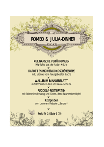 romeo & julia-dinner