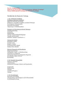 script basics clin psychol - Klinische Psychologie Mainz