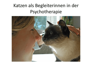 Katzen als Begleiterinnen in der Psychotherapie Elisabeth Frick