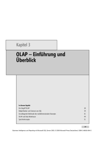 OLAP – Einführung und Überblick