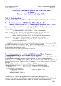 Teil 1: Datenbanken - TU Bergakademie Freiberg