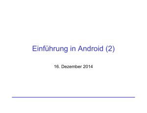 Einführung in Android (2) - Uni