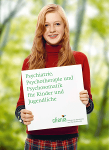 Psychiatrie, Psychotherapie und Psychosomatik für Kinder und