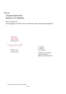 Thomas Bernhard: Werke in 22 Bänden