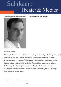 Christoph Nußbaumeder / Das Wasser im Meer