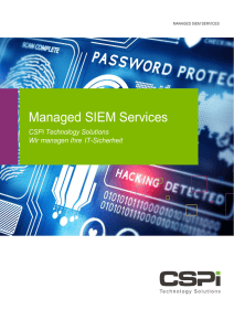 Managed SIEM Services