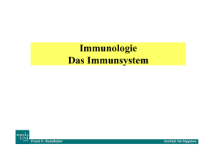 Immunologie Das Immunsystem