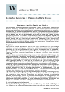 Mischwesen: Hybriden, Cybrids und Chimären (pdf | 72 KB)