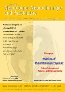 Psychosoziale Aspekte und Lebensqualität bei neuroonkologischen