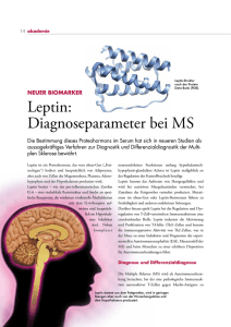 Leptin: Diagnoseparameter bei MS