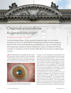 Chronisch-entzündliche Augenerkrankungen