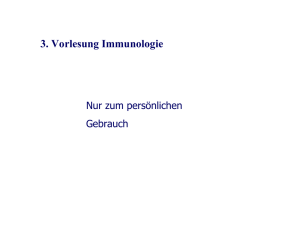 3. Vorlesung Immunologie
