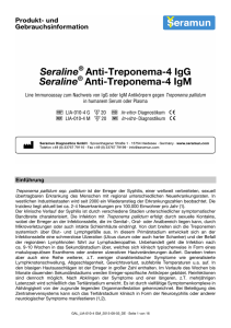 Seraline® Anti-Treponema-4 IgG Seraline® Anti-Treponema