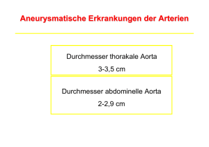 Abdominelles Aortenaneurysma (AAA)