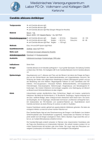 Candida albicans-Antikörper - MVZ Labor PD Dr. Volkmann und