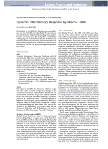 Systemic Inflammatory Response Syndrome - SIRS
