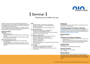 SOAP Schulung / Seminar / Training - Web Service mit Java