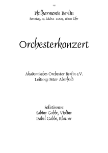 "Don Giovanni", KV 527 - Akademisches Orchester Berlin