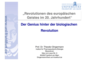 Der Genius hinter der biologischen Revolution „Revolutionen des