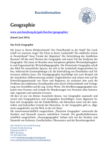 Geographie - Universität Bamberg