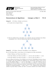 Datenstrukturen & Algorithmen Lösungen zu Blatt 5 FS 15