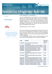 Newsletter Special Diabetologen Hessen eG 04/15 I