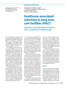 Healthcare-associated infections in long-term care facilities