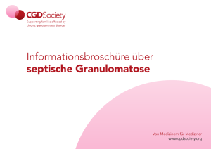 Informationsbroschüre über septische Granulomatose