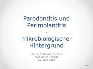 Parodontitis und Periimplantitis