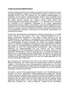 Forschungsschwerpunkte Dr. Tim Clausen (pdf | 13 KB )