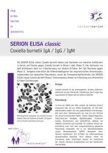 SERION ELISA classic Coxiella burnetii IgA / IgG / IgM