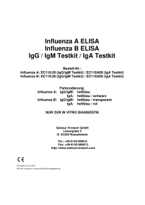 Influenza B ELISA IgG-IgM-IgA DE
