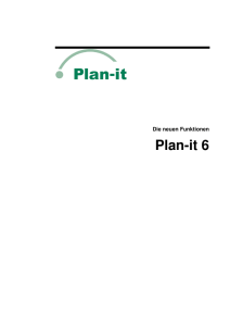 Neue Funktionen Plan-IT 6.0