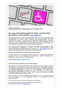 Die neue Informationsquelle für Polio- und Post-Polio
