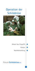 Operation der Schilddrüse - Forum