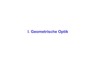 I. Geometrische Optik