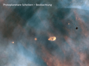 Protoplanetare Scheiben – Beobachtung