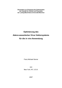 Optimierung des Adeno-assoziierten Virus
