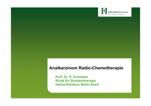 Analkarzinom Radio-Chemotherapie - Tumorzentrum Berlin-Buch