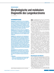 Morphologische und molekulare Diagnostik des Lungenkarzinoms