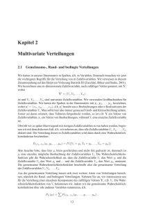 Kapitel 2 Multivariate Verteilungen