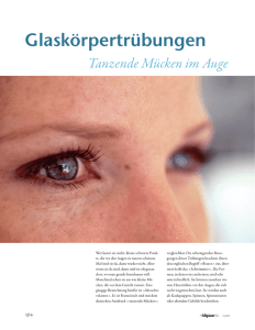 Glaskörpertrübungen - Augenklinik Kempten