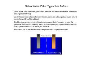 Galvanische Zelle: Typischer Aufbau - Ruhr