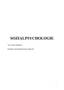 Sozialpsychologie PDF