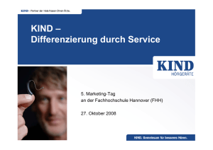 KIND – Differenzierung durch Service