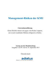 Management-Risiken der KMU 3.0