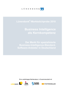 Business Intelligence als Kernkompetenz
