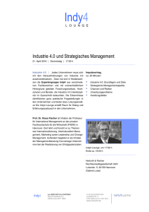 Industrie 4.0 und Strategisches Management